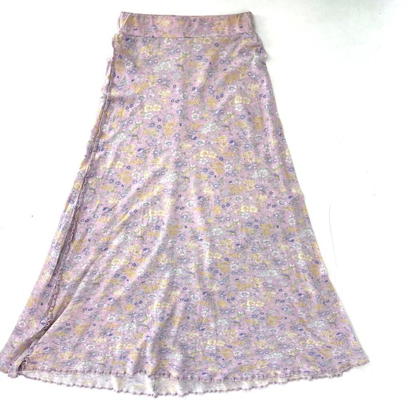 LoveShackFancy Dresses & Skirts - Romantic Boho Love Shack Fancy Lavender Floral Ruffle Hem Skirt S Fairy READ